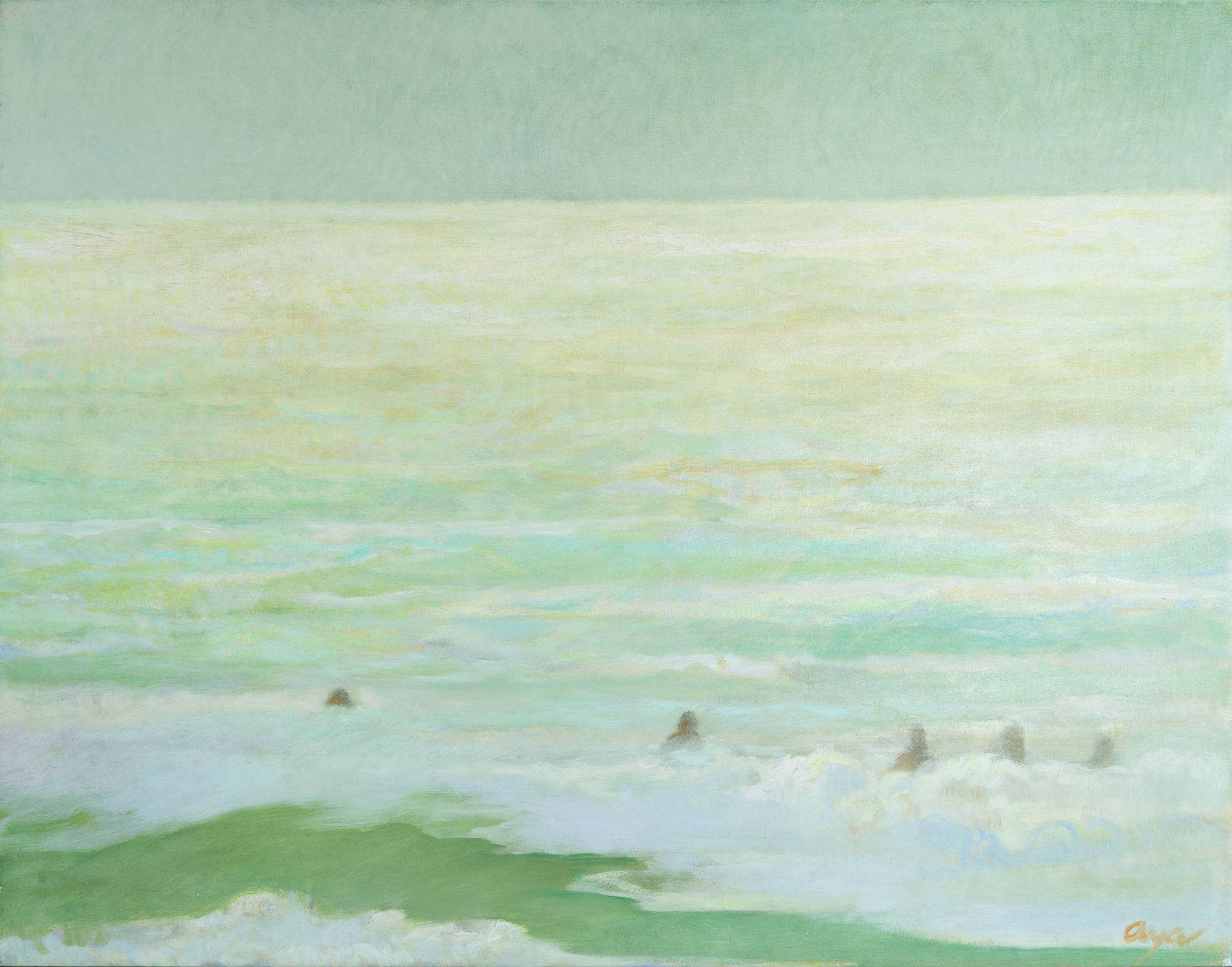 Atmospheric abstract seascape by Alfredo Aya