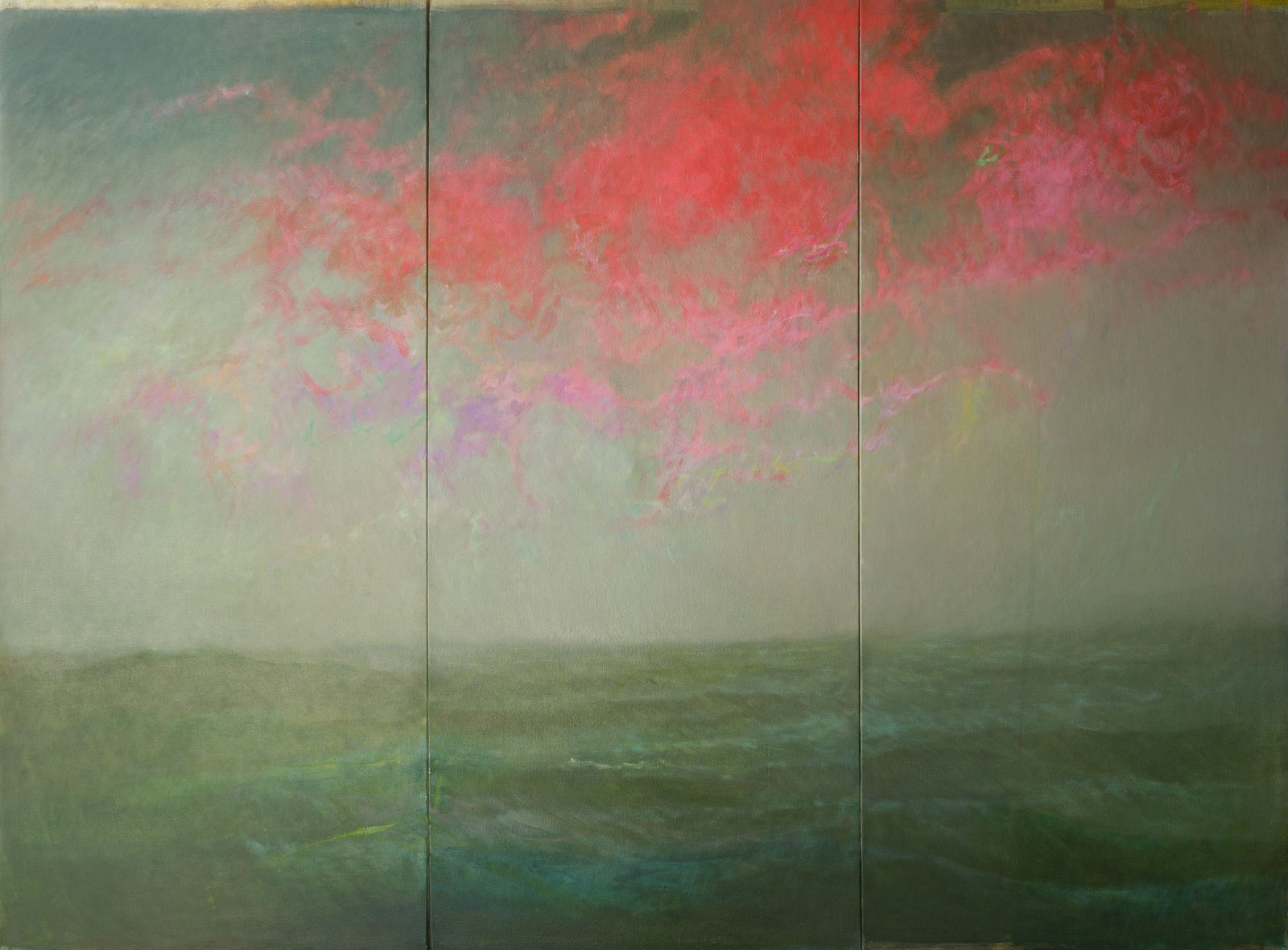 Abstract landscape painting by Alfredo Aya